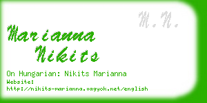 marianna nikits business card